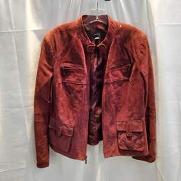 Alfani Full Zip Genuine Leather Jacket Size XL