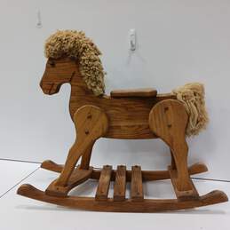Vintage Wooden Rocking Horse alternative image