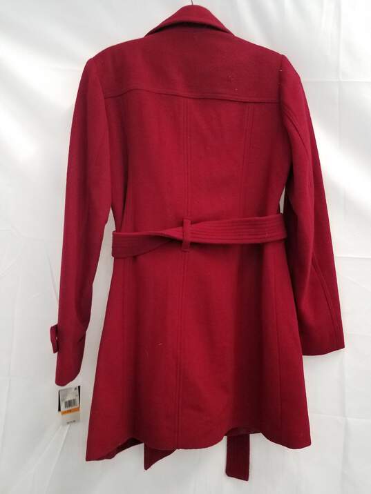 Michael Kors Red Double Breasted Coat SZ PS NWT image number 2