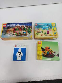 Bundle Of 4 Lego Creator Sets 40639 31128 40602 & Mystery MinifIgure Puzzle IOBs