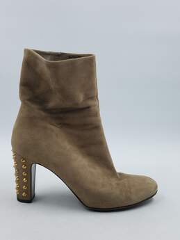 Authentic Gucci Tan Studded Booties W 9