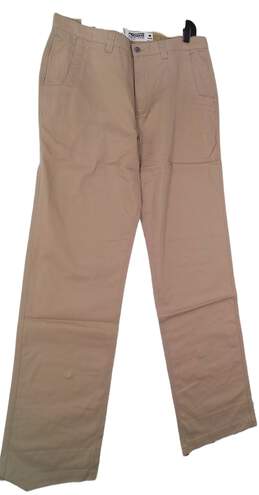 NWT Mountain Khakis Mens Brown Flat Front Straight Leg Chino Pants Size 38 X 38