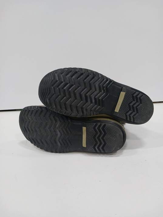 Sorel Men's Black Leather Boots Size 9.5 image number 5