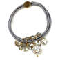 Designer Juicy Country Gold-Tone Clear Crystal Stretchable Charm Bracelet image number 3