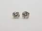 14K Yellow Gold Cubic Zirconia Stud Earrings 1.0g image number 1