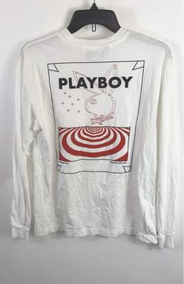 Playboy Men White Long Sleeve T Shirt S alternative image