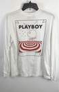 Playboy Men White Long Sleeve T Shirt S image number 2