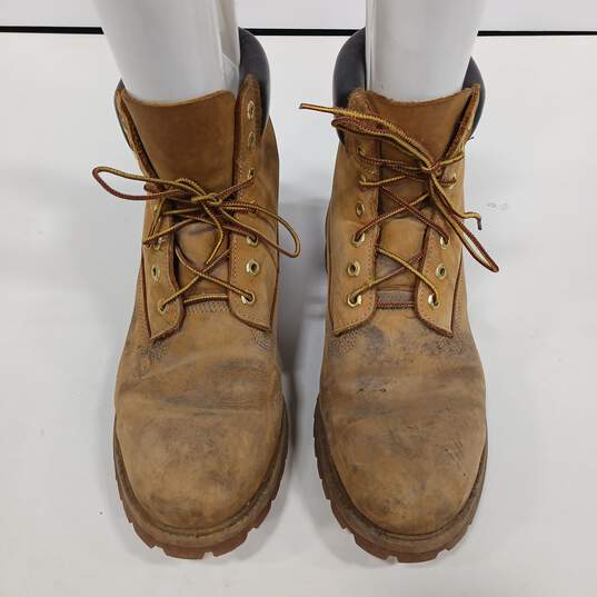 Men's Beige Work Boots Size 12M image number 3