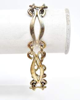 925 Artisan Larimar Ring & Scrolled Bracelet 36.1g alternative image