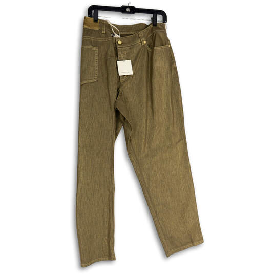 NWT Womens Gold Denim Medium Wash Stretch Pockets Skinny Leg Jeans Size 18W image number 1