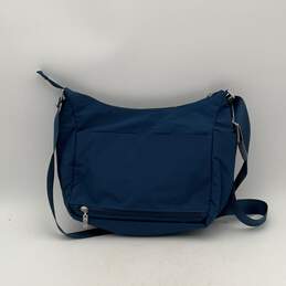 NWT Baggallini Womens Blue Adjustable Strap Zipper Crossbody Bag Purse alternative image