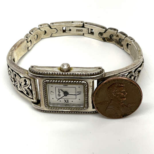 Desinger Brighton Hamilton Silver-Tone Square Dial Bracelet Wristwatch image number 2