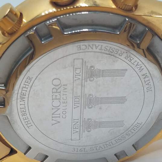 Vincero The Bellwether Gold Tone Chronograph Watch image number 8