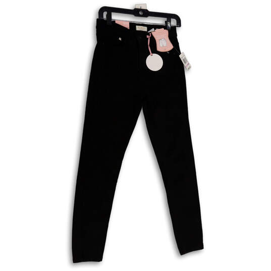 NWT Womens Black Denim Dark Wash Stretch Slim Fit Skinny Jeans Size 6/28 image number 1
