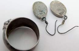925 Spiny Oyster Earrings Pendant Necklace Ring & Heart Bracelet 23.2g alternative image