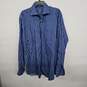 Blue Striped Classic Fit Button Up Collared Shirt image number 1