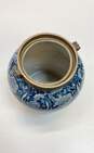 Porcelain Blue and White 9 inch Tall Warrior Jar Home Decorative Ceramic Jar image number 4