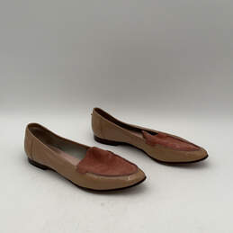 Womens Carima Brown Pink Suede Leather Slip-On Loafers Flats Size 7.5