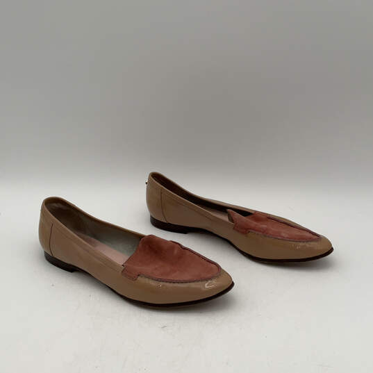 Womens Carima Brown Pink Suede Leather Slip-On Loafers Flats Size 7.5 image number 1