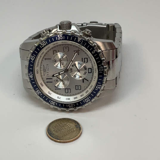 Designer Invicta Specialty Silver-Tone Stainless Steel Analog Wristwatch image number 2
