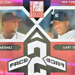 2005 HOF Pedro Martinez Gary Sheffield Donruss Elite Face 2 Face Red /750 alternative image