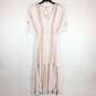 Elan Women White Metallic Tiered Maxi Dress S NWT image number 1