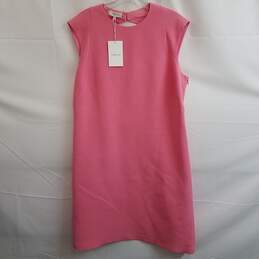 LAFAYETTE 148 NEW YORK Pink Wool Keyhole Back Dress Size L