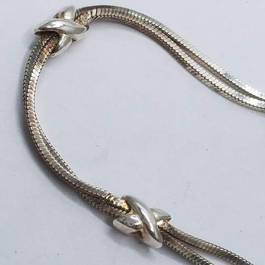 DYADEMA Sterling Silver Multi-Strand & Slide 7-9inch Bracelet Bundle 3pcs. 17.1g image number 3