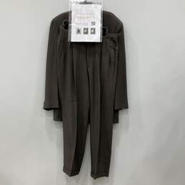 Giorgio Armani Mens Brown Pockets 2 Piece Blazer Pants Suit Set Size 42L W/COA alternative image