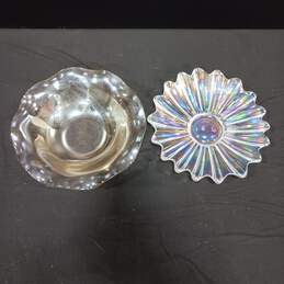 Pair of Vintage Carnival Glass Dishes alternative image