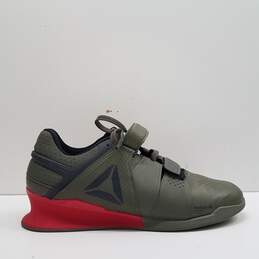 Reebok Legacy Lifter Army Green & Red Men's Size 11.5
