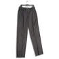 NWT Mens Gray Flat Front Slash Pocket Straight Leg Dress Pants Size 34R image number 1