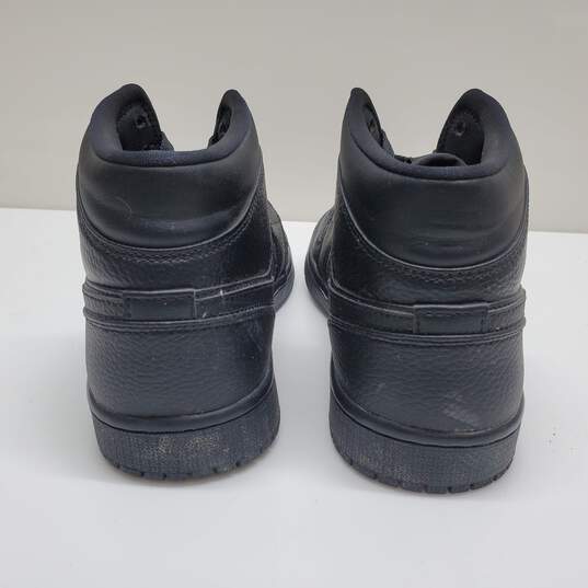Nike Air Jordan 1 Mid Triple Black Basketball Shoes (554724-091) Men’s image number 4