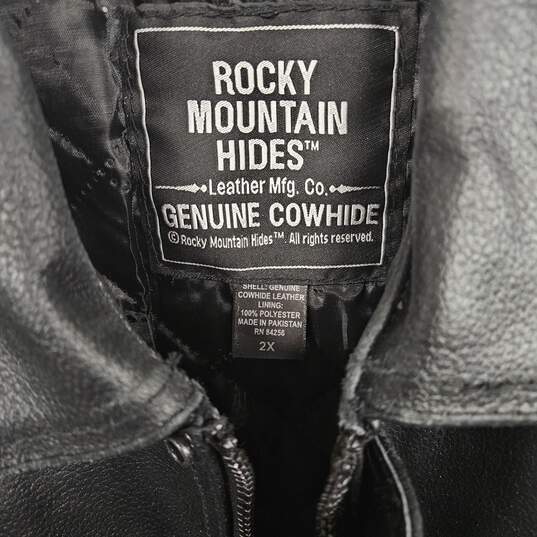 Rocky Mountain Hides Black Leather Jacket image number 3