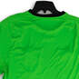 Womens Green V-Neck Short Sleeve Pullover T-Shirt Size XXL image number 4