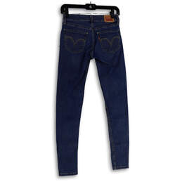 Womens Blue 535 Denim Medium Wash Pockets Super Skinny Leg Jeans Size 27 alternative image