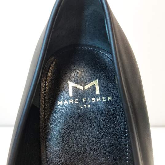 Marc Fisher Nickie Leather Chain Loafers Black 8.5 image number 8