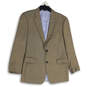 Mens Brown Notch Lapel Long Sleeve Single Breasted Two Button Blazer Sz 41R image number 1