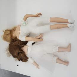 Vtg Armand Marseille and  Porcelain Doll Set of 2 alternative image