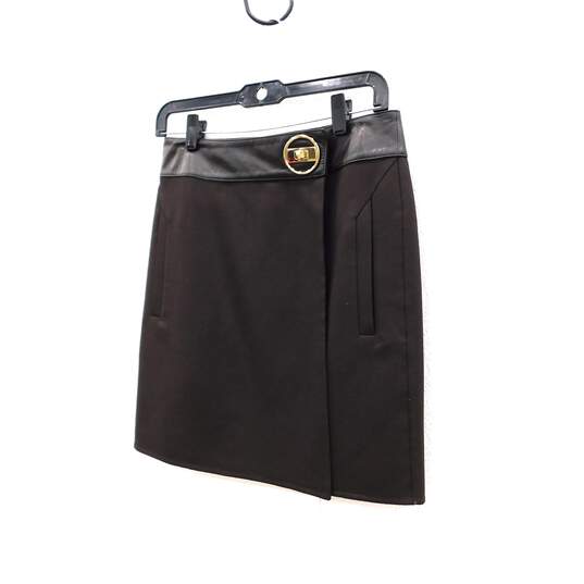 Gucci by Tom Ford Brown Mini Skirt With Gold Hardware image number 3