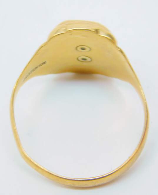 Vintage 10k Yellow Gold Class Ring 5.4g image number 3