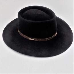 Australian Outback Collection Black 5X Felt Mesa Western Hat Sz 6 3/4