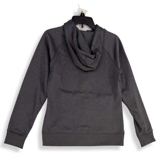 Womens Gray Long Sleeve Athletic Fleece Full-Zip Hoodie Size Medium image number 4