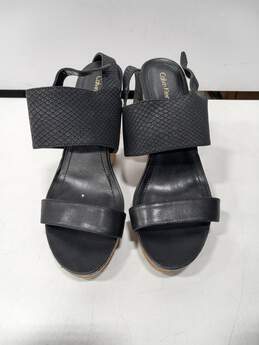 Calvin Klein Nadin Women's Black Wedge Heels Size 10