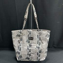 Kenneth Cole Reaction Snakeskin Pattern Cloth Tote Purse