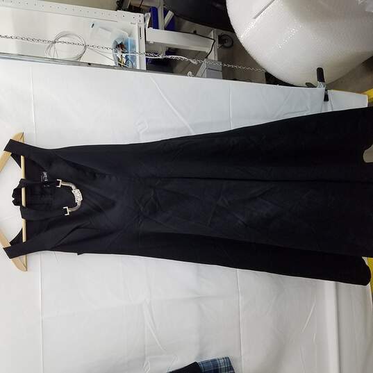 Black Zum Zum Dress With Neck Piece image number 1