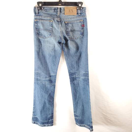 Armani Exchange Women Blue Bootcut Jeans Sz 24 image number 4