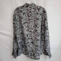 Michael Kors Paisley Full Button Up Shirt Size XL alternative image