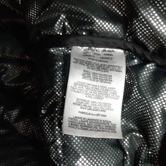 Boys Black Powder Lite Omni-Heat Lined Full-Zip Puffer Jacket Size Medium image number 4