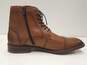 Kenneth Cole Leather Captoe Boots Tan 10 image number 2